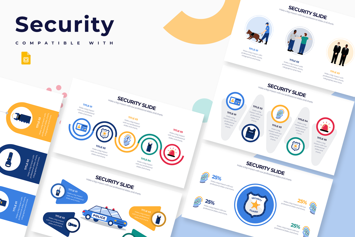 Security Google Slides Infographic Template