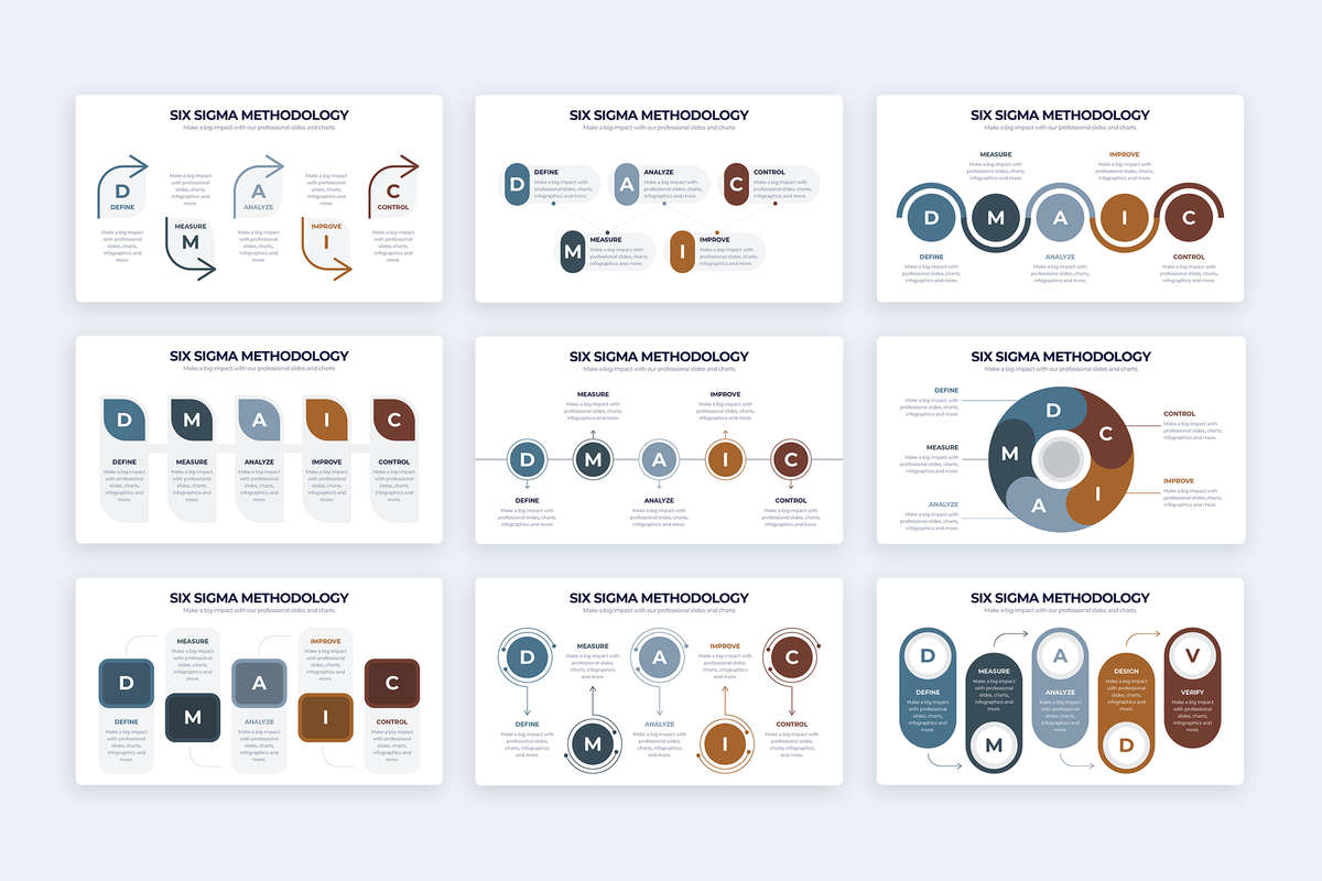 Six Sigma Methodology Keynote Infographic Template