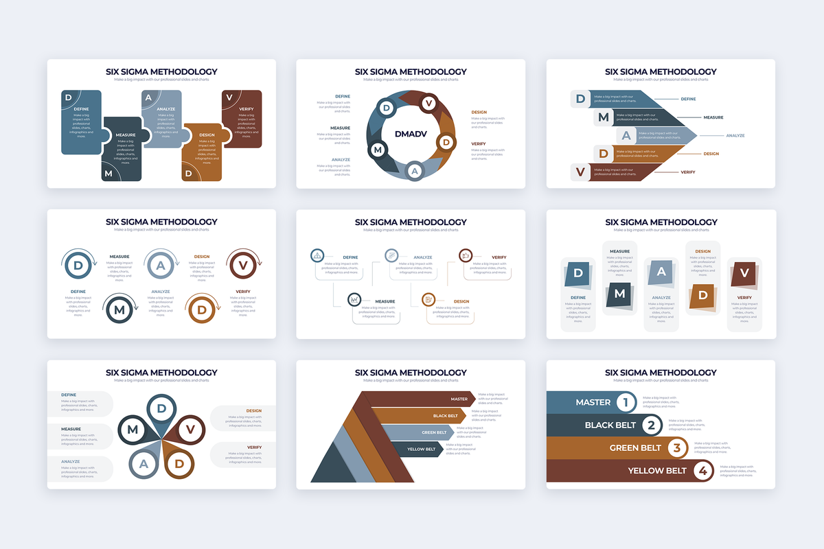 Six Sigma Methodology Keynote Infographic Template