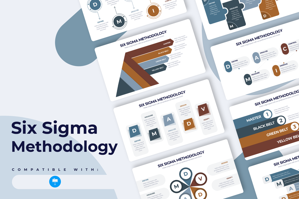 Six Sigma Methodology Keynote Infographic Template