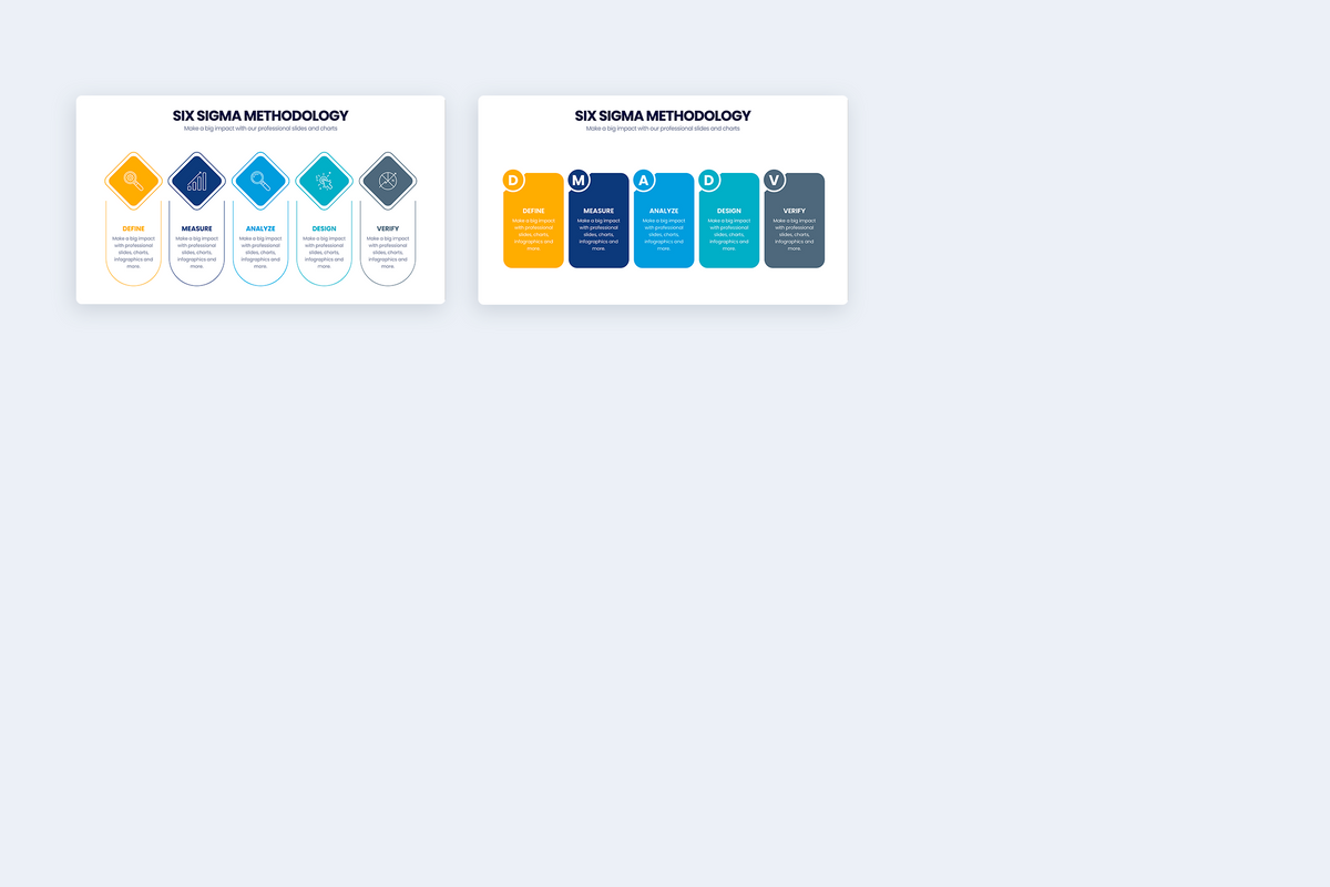 Six Sigma Methodology Illustrator Infographic Template