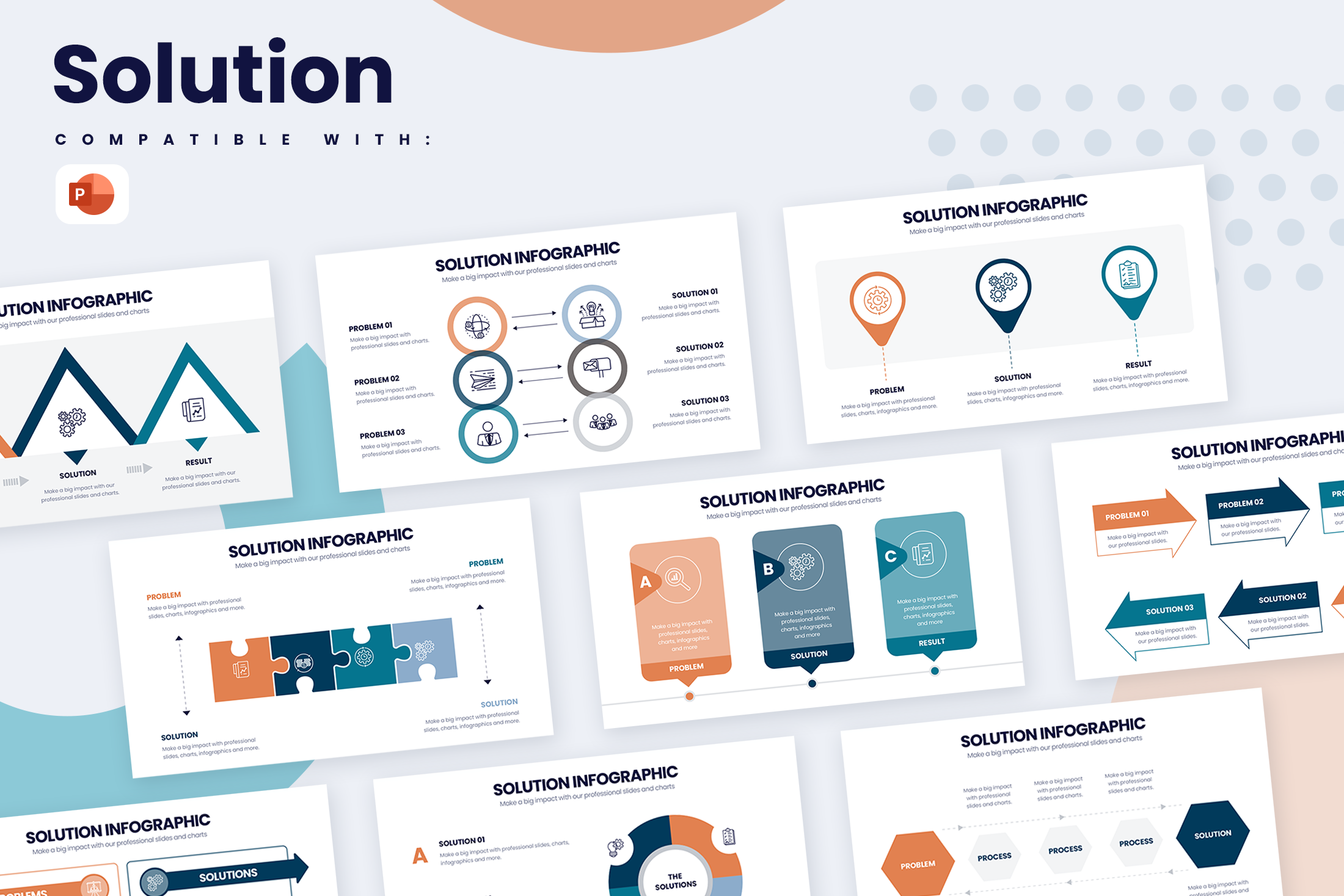 Solution Powerpoint Infographic Template – Slidewalla