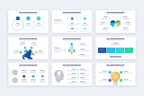 Solution Infographic Powerpoint Template