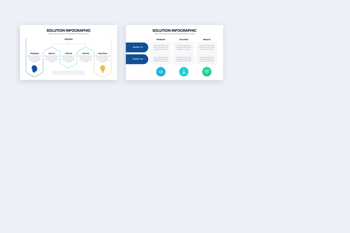 Solution Infographic Illustrator Template – Slidewalla