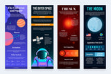 Space Vertical Infographics Templates