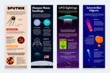 Space Vertical Infographics Templates