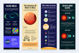 Space Vertical Infographics Templates