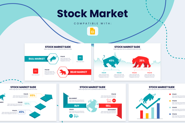 Stock Market Google Slides Infographic Template