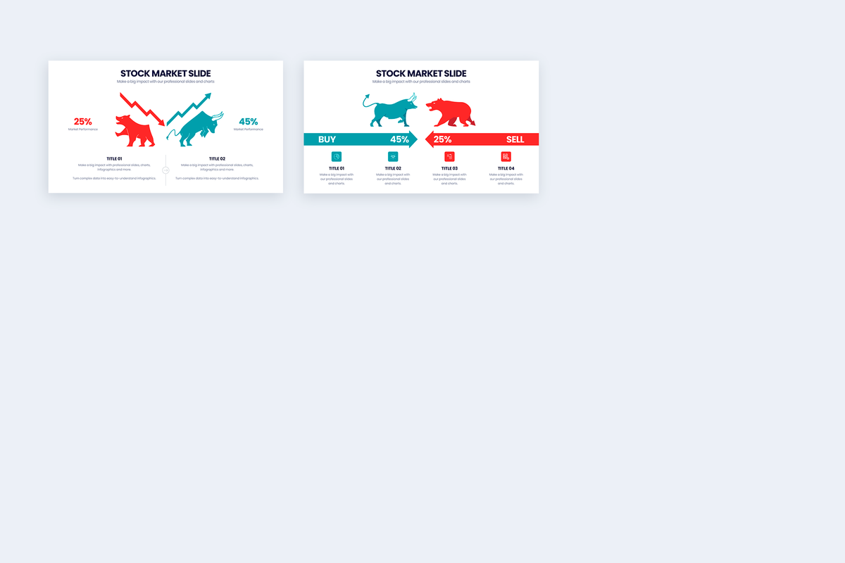Stock Market Google Slides Infographic Template