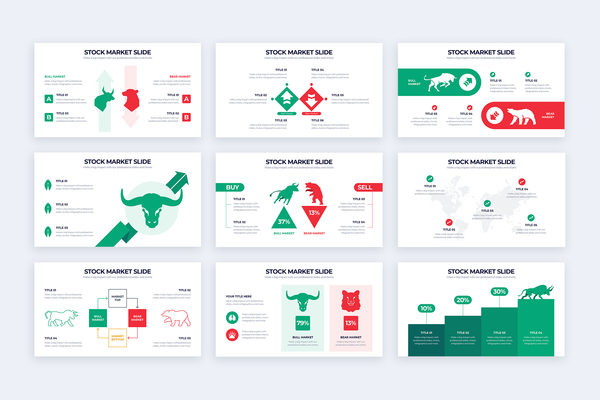 Stock Market Keynote Infographic Template