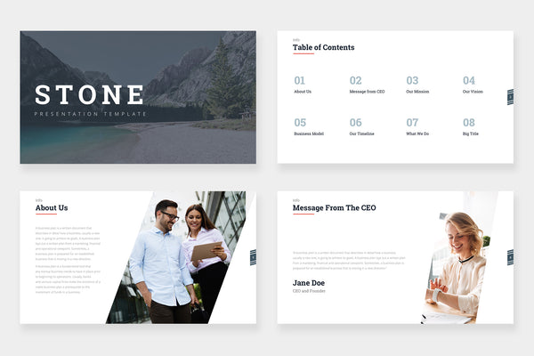 Stone Powerpoint Template