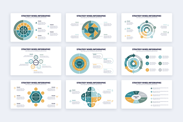 Strategy Wheel Illustrator Infographic Template