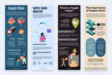 Supply Chain Vertical Infographics Templates