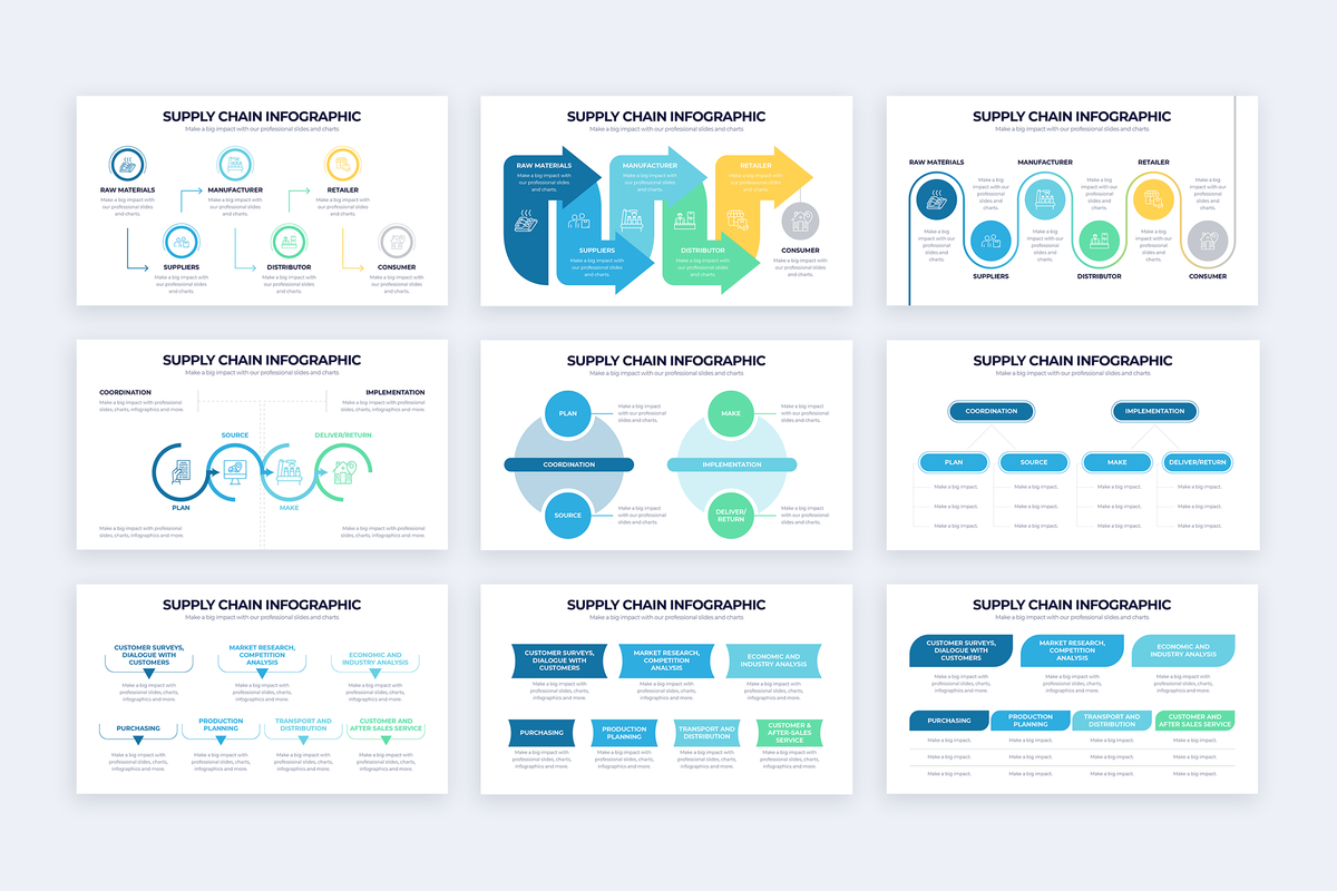 Supply Chain Keynote Infographic Template