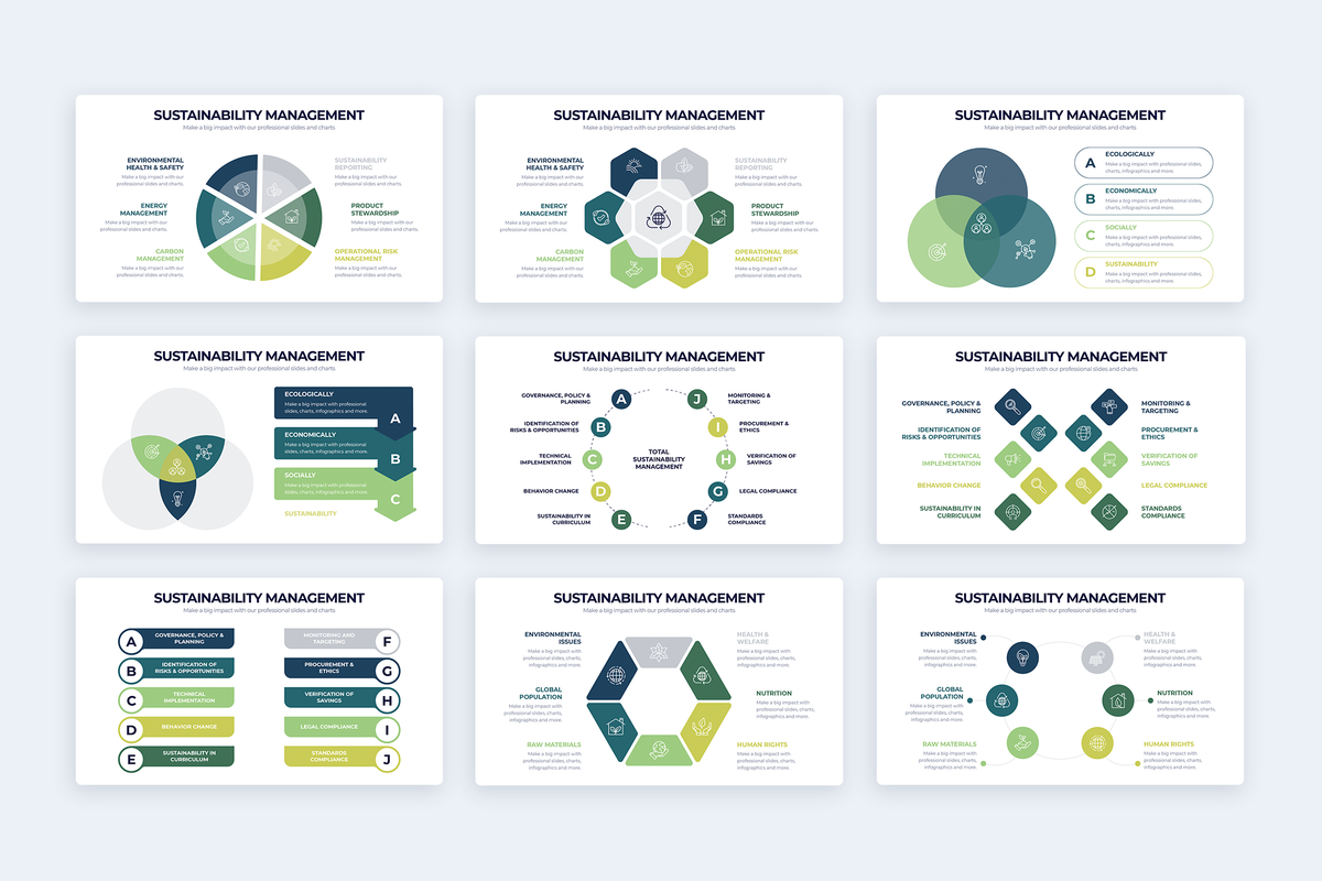 Sustainability Management  Powerpoint Infographic Template