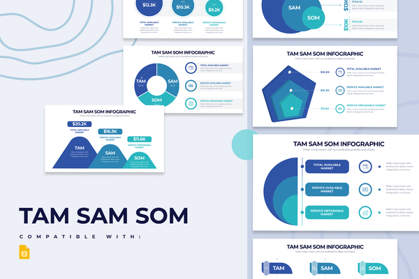 TAM SAM SOM Google Slides Infographic Template
