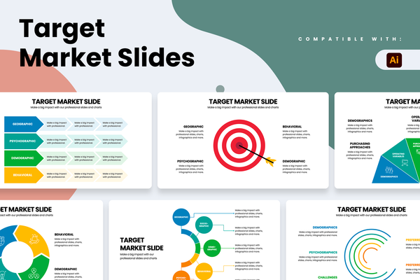 Target Market Illustrator Infographic Template