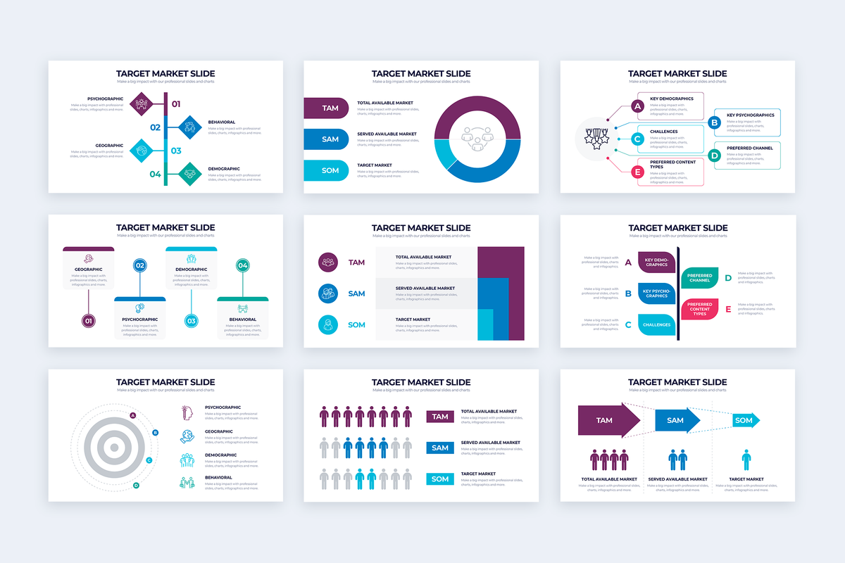 Target Market Powerpoint Infographic Template