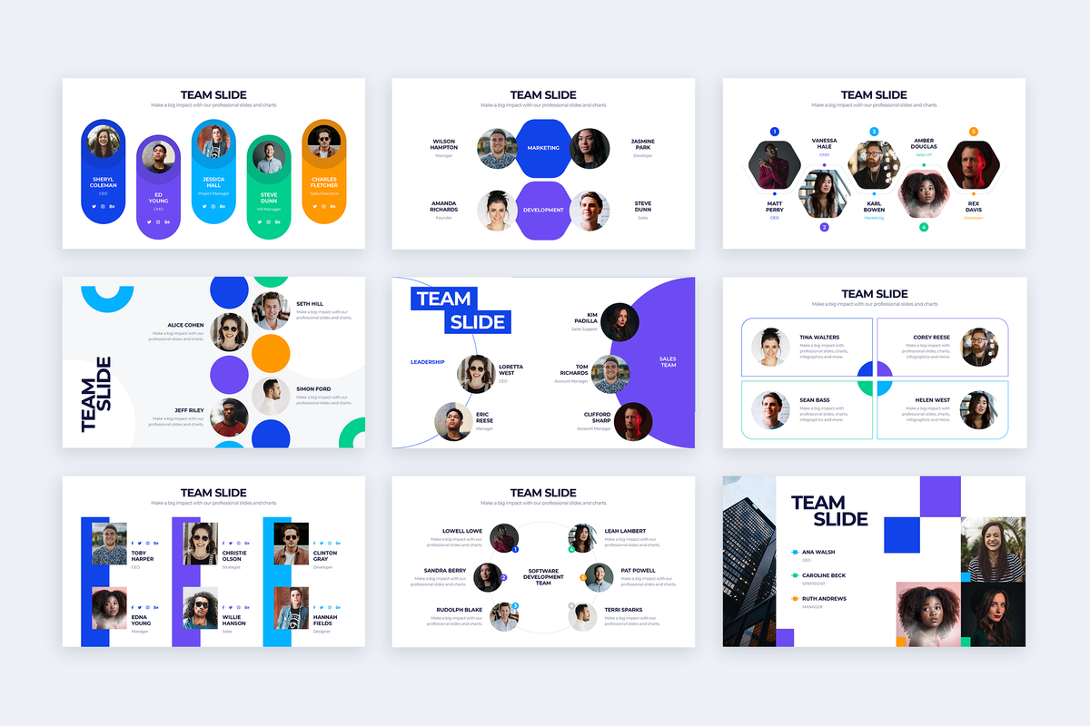 Team Keynote Infographic Template