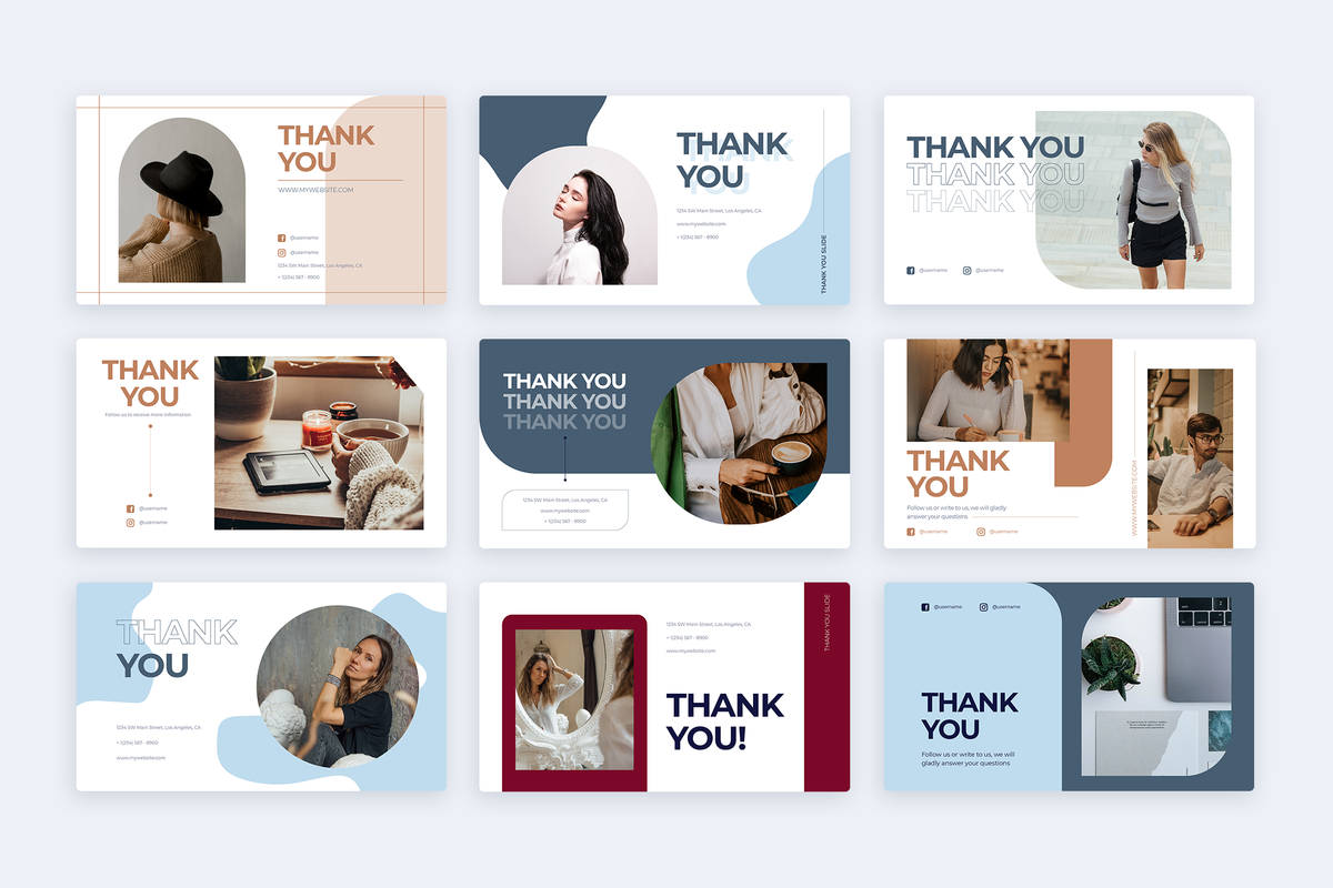Thank You Keynote Infographic Template