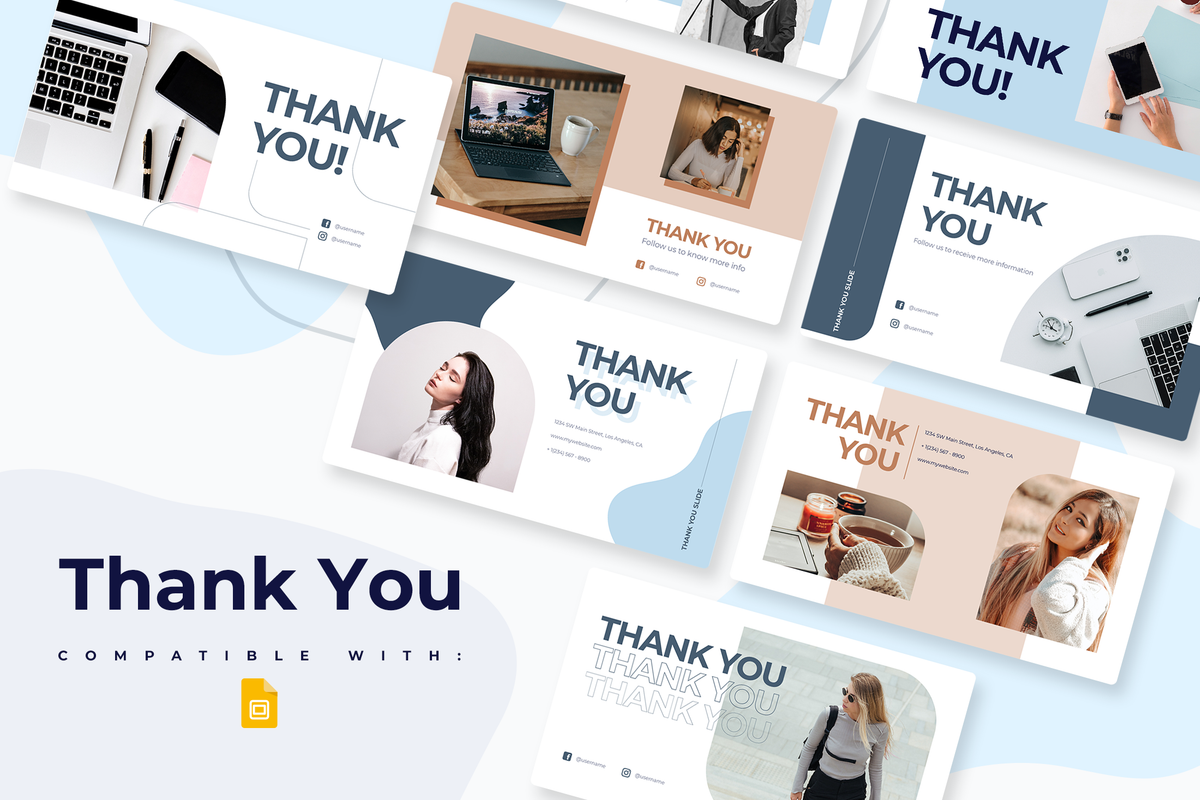 Thank You Google Slides Infographic Template