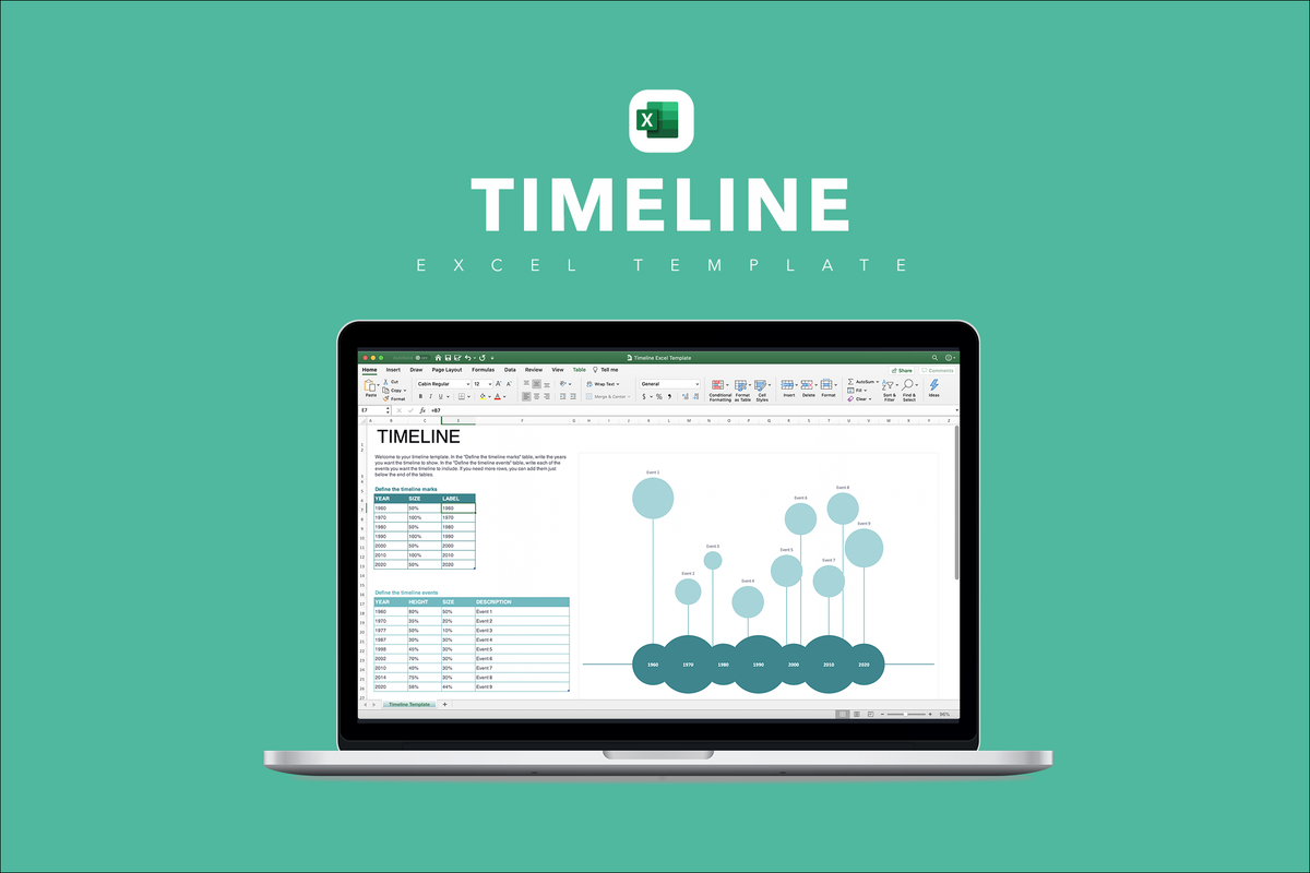 Timeline Excel Template