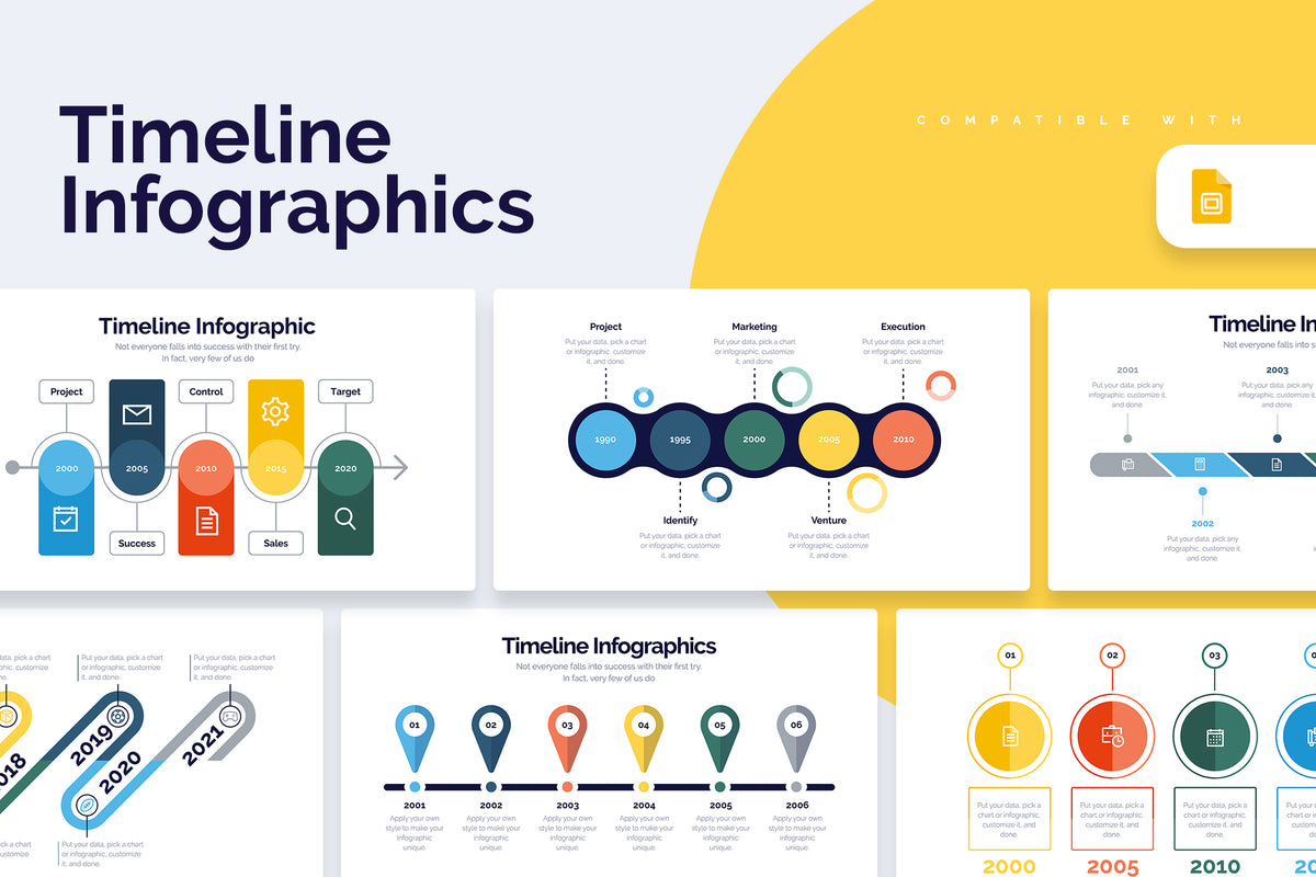 Timeline Google Slides Infographics