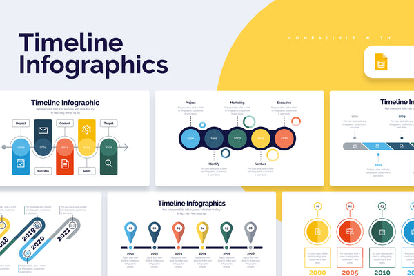 Timeline Google Slides Infographics