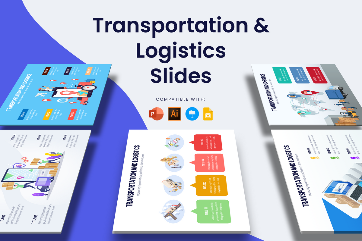 Transportation & Logistics Slide Infographic Templates