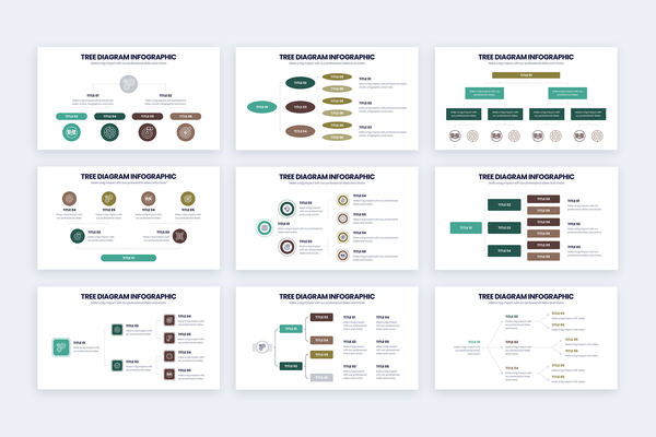 Tree Diagram Google Slides Infographic Template