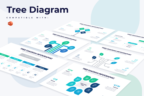 Tree Diagram Infographic Powerpoint Template