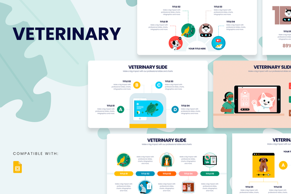 Veterinary Google Slides Infographic Template