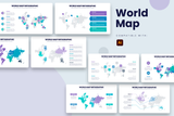 World Map Illustrator Infographic Template