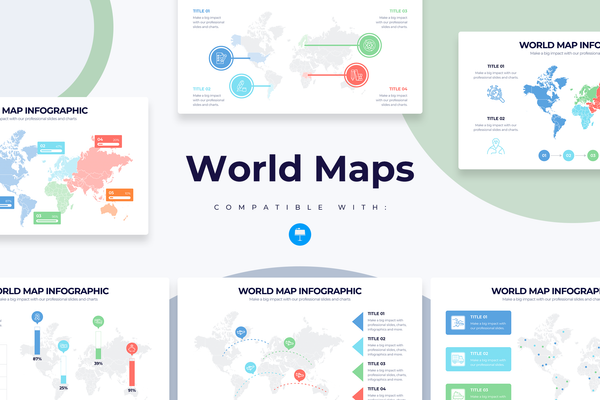 World Maps Keynote Infographic Template