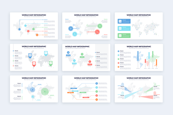 World Maps Keynote Infographic Template